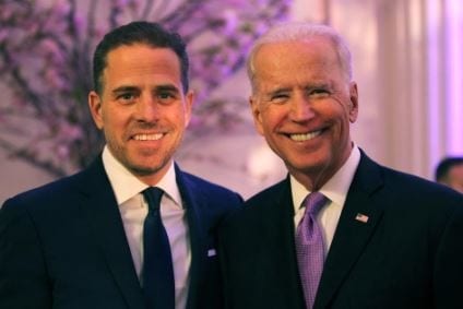 Joe Biden and son, Hunter Biden